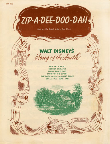 1947 (14th) Best Song: “Zip-a-Dee-Doo-Dah” 1947 (14th) Best Song: “Zip-a-Dee-Doo-Dah”
