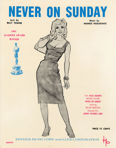 1960 (27th) Best Song: “Never on Sunday” 1960 (27th) Best Song: “Never on Sunday”