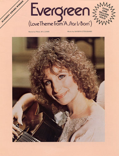 1976 (43rd) Best Song: “Evergreen (Love Theme from ‘A Star Is Born’)” 1976 (43rd) Best Song: “Evergreen (Love Theme from ‘A Star Is Born’)”