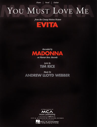 1996 (63rd) Best Song: “You Must Love Me” 1996 (63rd) Best Song: “You Must Love Me”