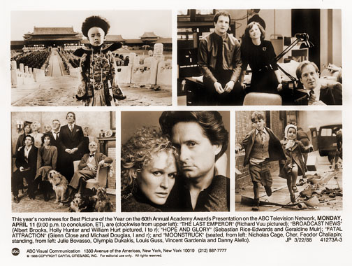 1987 Best Picture nominees (#2) 1987 Best Picture nominees (#2)
