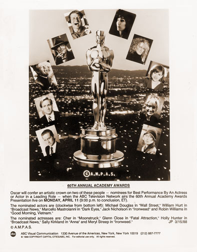 1987 Best Actor/Actress nominees 1987 Best Actor/Actress nominees