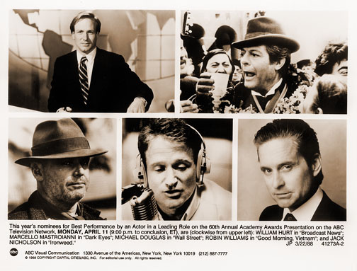1987 Best Actor nominees 1987 Best Actor nominees