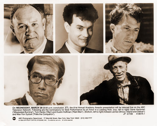 1988 Best Actor nominees 1988 Best Actor nominees
