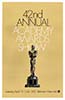 1969 (42nd) Academy Award Ceremony Poster