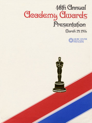 1975 (48th) Academy Award Ceremony Program 1975 (48th) Academy Award Ceremony Program