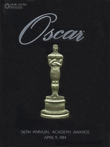 1983 (56th) Academy Award Ceremony Program 1983 (56th) Academy Award Ceremony Program