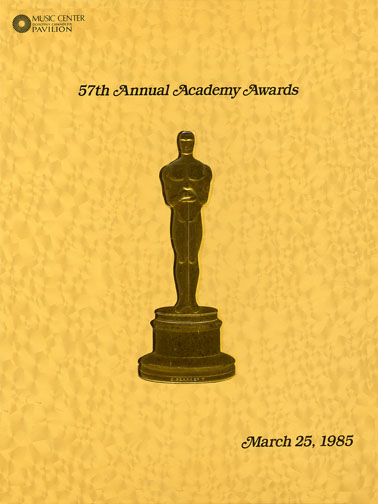 1984 (57th) Academy Award Ceremony Program 1984 (57th) Academy Award Ceremony Program