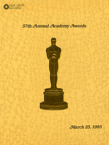 1984 (57th) Academy Award Ceremony Program