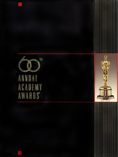 1987 (60th) Academy Award Ceremony Program 1987 (60th) Academy Award Ceremony Program