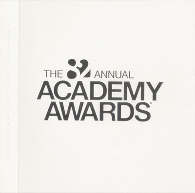 2009 (82nd) Academy Award Ceremony Program 2009 (82nd) Academy Award Ceremony Program