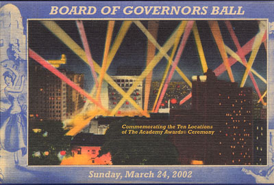 2001 (45th) Governors Ball 2001 (45th) Governors Ball